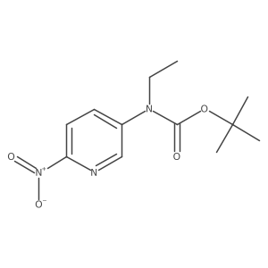 Carbamic acid, ethyl(6-nitro-3-pyridinyl)-, 1,1-dimethylethyl ester结构式