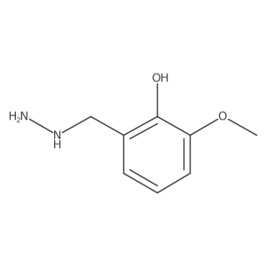 2-(Hydrazinylmethyl)-6-methoxyphenol结构式