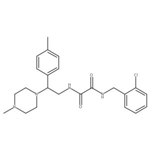 N1-(2-chlorobenzyl)-N2-(2-(4-methylpiperazin-1-yl)-2-(p-tolyl)ethyl)oxalamide Structure