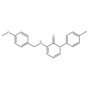 1-(4-bromophenyl)-3-((4-methoxybenzyl)amino)pyrazin-2(1H)-one结构式