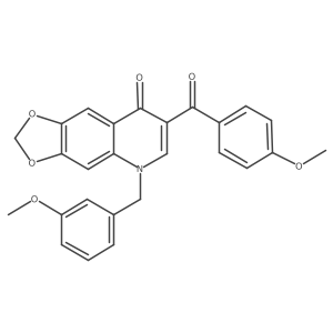 7-(4-methoxybenzoyl)-5-[(3-methoxyphenyl)methyl]-2H,5H,8H-[1,3]dioxolo[4,5-g]quinolin-8-one Structure