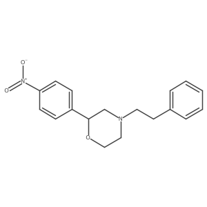 (2R)-2-(4-nitrophenyl)-4-(2-phenylethyl)morpholine Structure