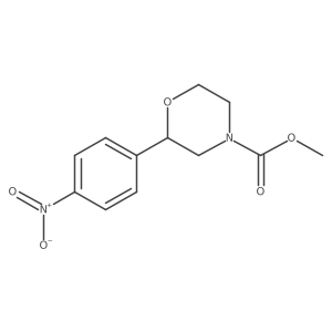 methyl (2R)-2-(4-nitrophenyl)morpholine-4-carboxylate Structure