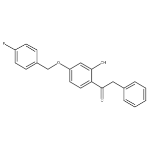 1-(4-(4-Fluorobenzyloxy)-2-hydroxyphenyl)-2-phenylethanone结构式