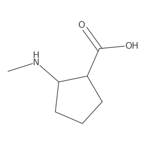 2-(Methylamino)cyclopentane-1-carboxylic acid Structure