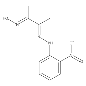 2,3-Butanedione, 2-[2-(2-nitrophenyl)hydrazone], 3-oxime结构式