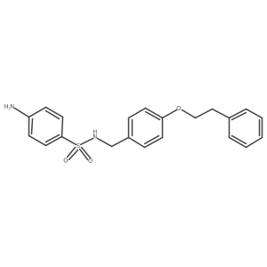 4-amino-N-[[4-(2-phenylethoxy)phenyl]methyl]benzenesulfonamide Structure