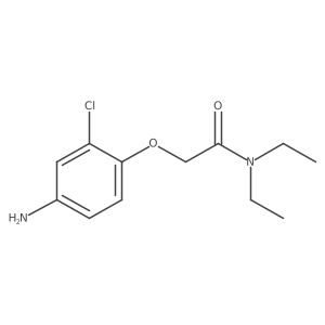 2-(4-amino-2-chlorophenoxy)-N,N-diethylacetamide结构式