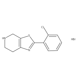 2-(2-chlorophenyl)-4H,5H,6H,7H-[1,3]thiazolo[5,4-c]pyridine hydrobromide Structure