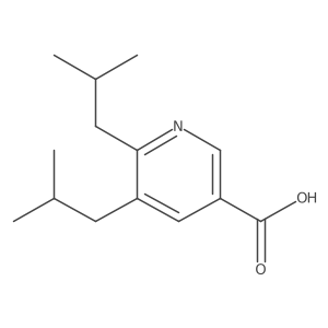 5,6-Diisobutylnicotinic acid结构式