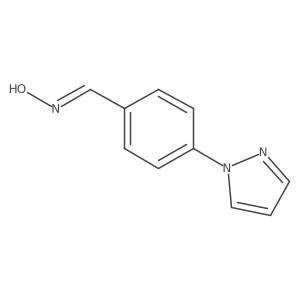 4-(1H-pyrazol-1-yl)benzaldehyde oxime Structure