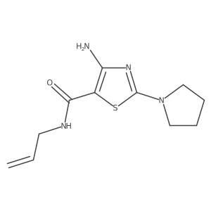 4-amino-N-(prop-2-en-1-yl)-2-(pyrrolidin-1-yl)-1,3-thiazole-5-carboxamide Structure