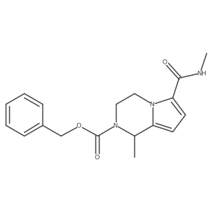 benzyl 1-methyl-6-(methylcarbamoyl)-1H,2H,3H,4H-pyrrolo[1,2-a]pyrazine-2-carboxylate结构式