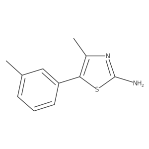 4-Methyl-5-(m-tolyl)thiazol-2-amine结构式