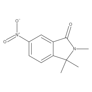 2,3,3-Trimethyl-6-nitroisoindol-1-one结构式
