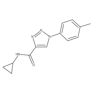 N-cyclopropyl-1-(4-methylphenyl)-1H-1,2,3-triazole-4-carboxamide Structure