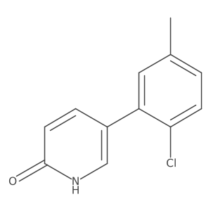 5-(2-Chloro-5-methylphenyl)-2(1H)-pyridinone Structure