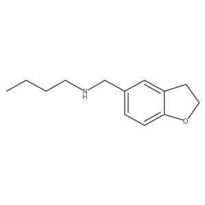 Butyl(2,3-dihydro-1-benzofuran-5-ylmethyl)amine结构式