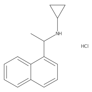 N-[1-(naphthalen-1-yl)ethyl]cyclopropanamine hydrochloride Structure