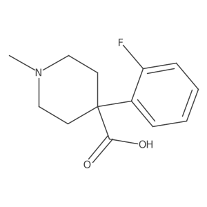 4-(2-Fluorophenyl)-1-methylpiperidine-4-carboxylic acid Structure