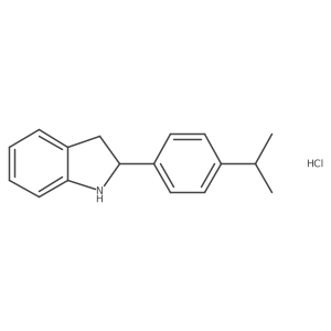2-(4-Isopropylphenyl)indoline hydrochloride Structure
