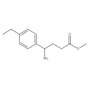 Methyl 4-amino-4-(4-ethylphenyl)butanoate Structure