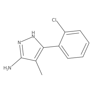 3-(2-Chlorophenyl)-4-methyl-1H-pyrazol-5-amine结构式