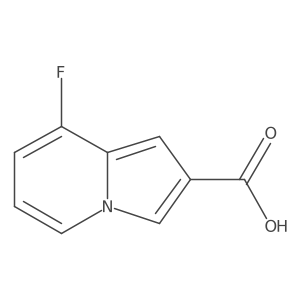 8-Fluoroindolizine-2-carboxylic acid Structure