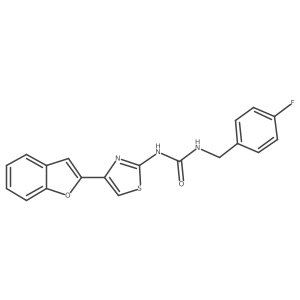 1-(4-(Benzofuran-2-yl)thiazol-2-yl)-3-(4-fluorobenzyl)urea Structure