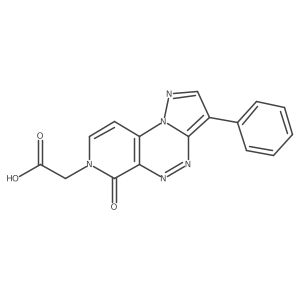 (6-oxo-3-phenylpyrazolo[5,1-c]pyrido[4,3-e][1,2,4]triazin-7(6H)-yl)acetic acid Structure