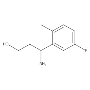 (S)-3-Amino-3-(5-fluoro-2-methylphenyl)propan-1-OL Structure