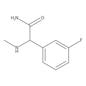 2-(3-Fluorophenyl)-2-(methylamino)acetamide Structure