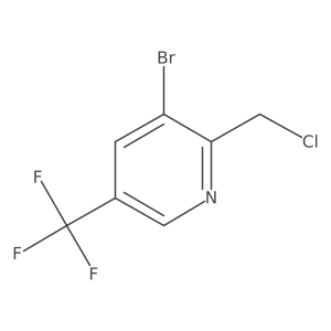 3-Bromo-2-chloromethyl-5-(trifluoromethyl)pyridine结构式