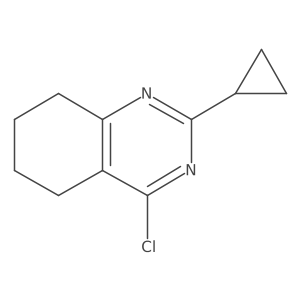 4-Chloro-2-cyclopropyl-5,6,7,8-tetrahydroquinazoline结构式
