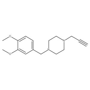 1-[(3,4-Dimethoxyphenyl)methyl]-4-(prop-2-yn-1-yl)piperazine结构式