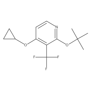 2-Tert-butoxy-4-cyclopropoxy-3-(trifluoromethyl)pyridine Structure