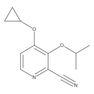 4-Cyclopropoxy-3-isopropoxypicolinonitrile Structure