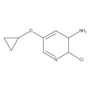 2-Chloro-5-cyclopropoxy-2,3-dihydropyridin-3-amine结构式
