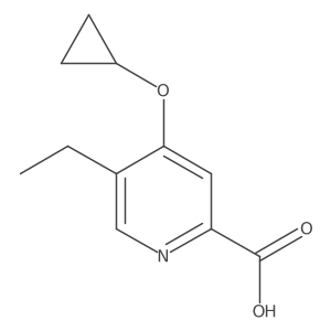 4-Cyclopropoxy-5-ethylpicolinic acid结构式
