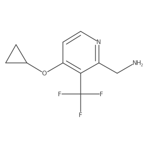 (4-Cyclopropoxy-3-(trifluoromethyl)pyridin-2-YL)methanamine结构式