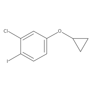 2-Chloro-4-cyclopropoxy-1-iodobenzene结构式