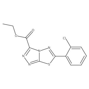 Ethyl 6-(2-chlorophenyl)-1,2,4-triazolo[3,4-b][1,3,4]thiadiazole-3-carboxylate Structure
