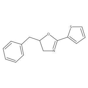 (S)-5-Benzyl-2-(thiophen-2-yl)-4,5-dihydrooxazole结构式