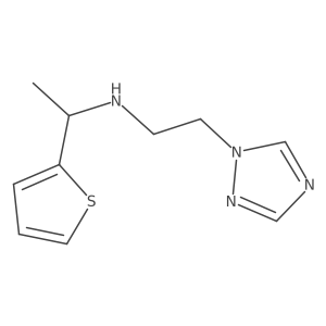 1H-1,2,4-Triazole-1-ethanamine, N-[1-(2-thienyl)ethyl]-结构式