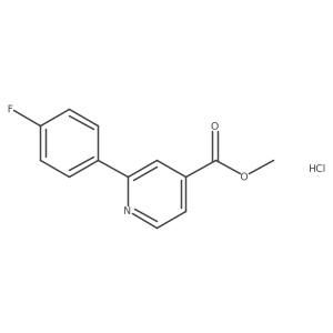 Methyl 2-(4-fluorophenyl)isonicotinate hydrochloride结构式