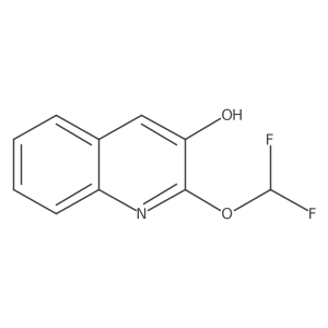 2-(Difluoromethoxy)-3-hydroxyquinoline Structure