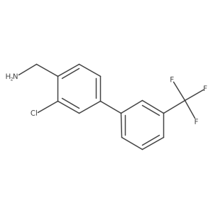 [1,1a(2)-Biphenyl]-4-methanamine, 3-chloro-3a(2)-(trifluoromethyl)-结构式
