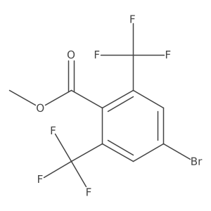 Methyl 2,6-bis(trifluoromethyl)-4-bromobenzoate Structure