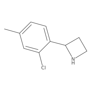 2-(2-Chloro-4-methylphenyl)azetidine结构式