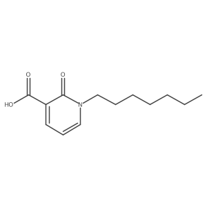 1-Heptyl-2-oxo-1,2-dihydropyridine-3-carboxylic acid Structure